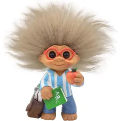Lykketrold, Deko Figuren + Skulpturen, Good Luck Troll - Lehrer 9 cm - Blau