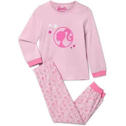 Tchibo - Kinder-Pyjama »Barbie« - Mädchen - Gr. 110/116 - hellrosa/print