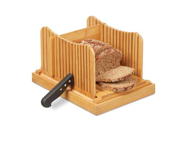 Relaxdays Broodsnijder bamboe