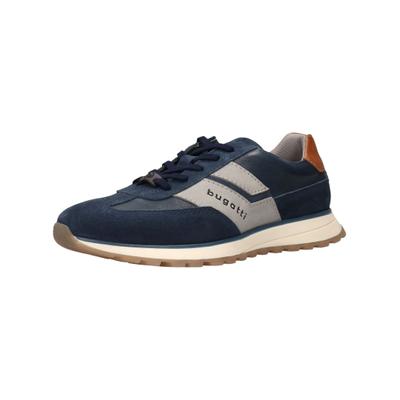 Sneaker BUGATTI "bugatti Sneaker Leder", Herren, Gr. 43, blau, Leder, Schuhe Sneaker