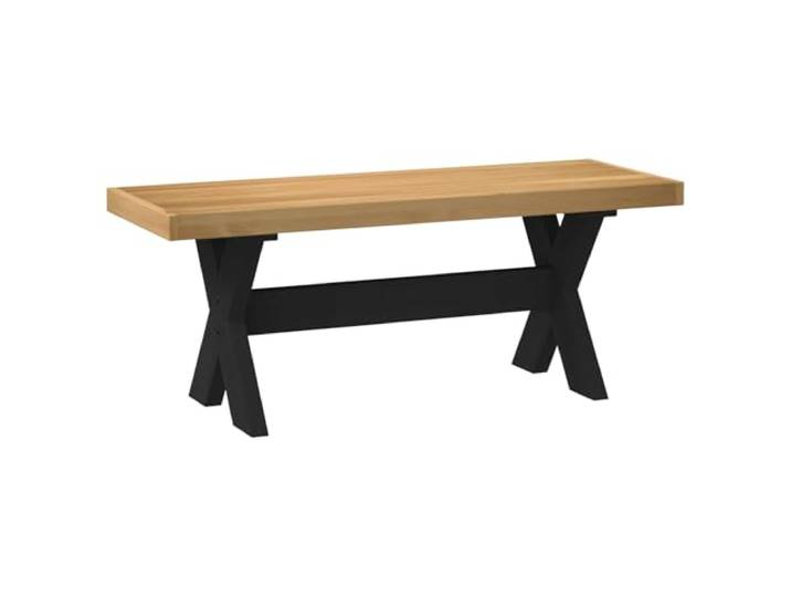 Makastle Esstischbank Massives Kiefernholz Natur 120x41x45 cm