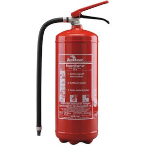 Adler Feuerlöscher PDE 6, 6 kg, Pulverlöscher, 34A, 183B, C, frostsicher