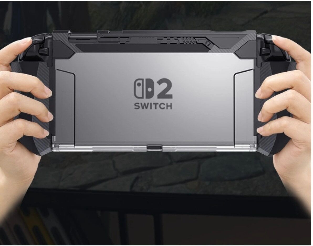 INF Schutz-Set kompatibel mit Nintendo Switch 2 – EVA-Hartschale, gehärtetes Glas, einteiliges Gehäuse &