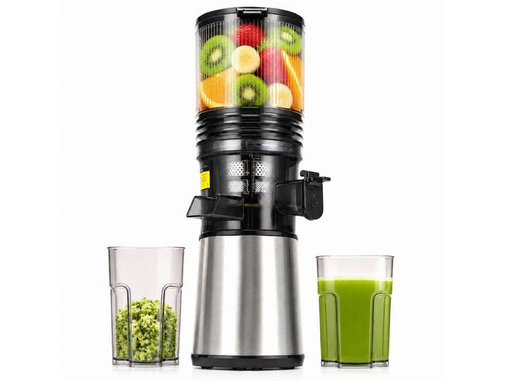 PHILODECO Entsafter 145 mm Entsafter für Obst und Gemüse, Leiser 250W Motor, Feinfilter, 250 W, Reversierfunktion, Große Einfüllöffnung, Geräuscharm