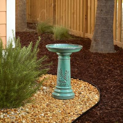 Pebble Lane Wingate Traditional Ceramic Birdbath