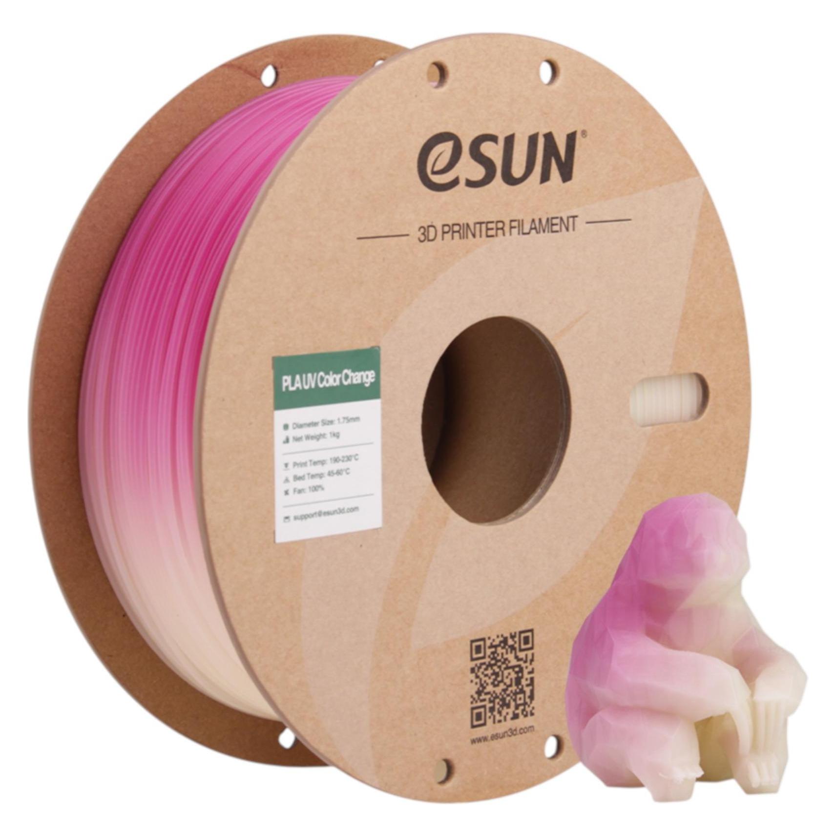 eSUN PLA UV 1,75mm FUCHSIA 1kg (PLA, 1000 g, 1.75 mm) (PLA-UV CC175UV-F1P1)