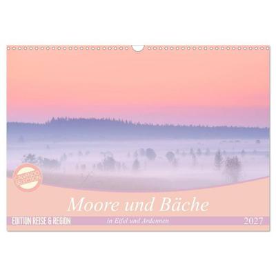 Moore und Bäche in Eifel und Ardennen (Wandkalender 2027 DIN A3 quer), CALVENDO Monatskalender