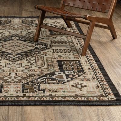 Style Haven Landon Bohemian Medallion Wool Blend Area Rug