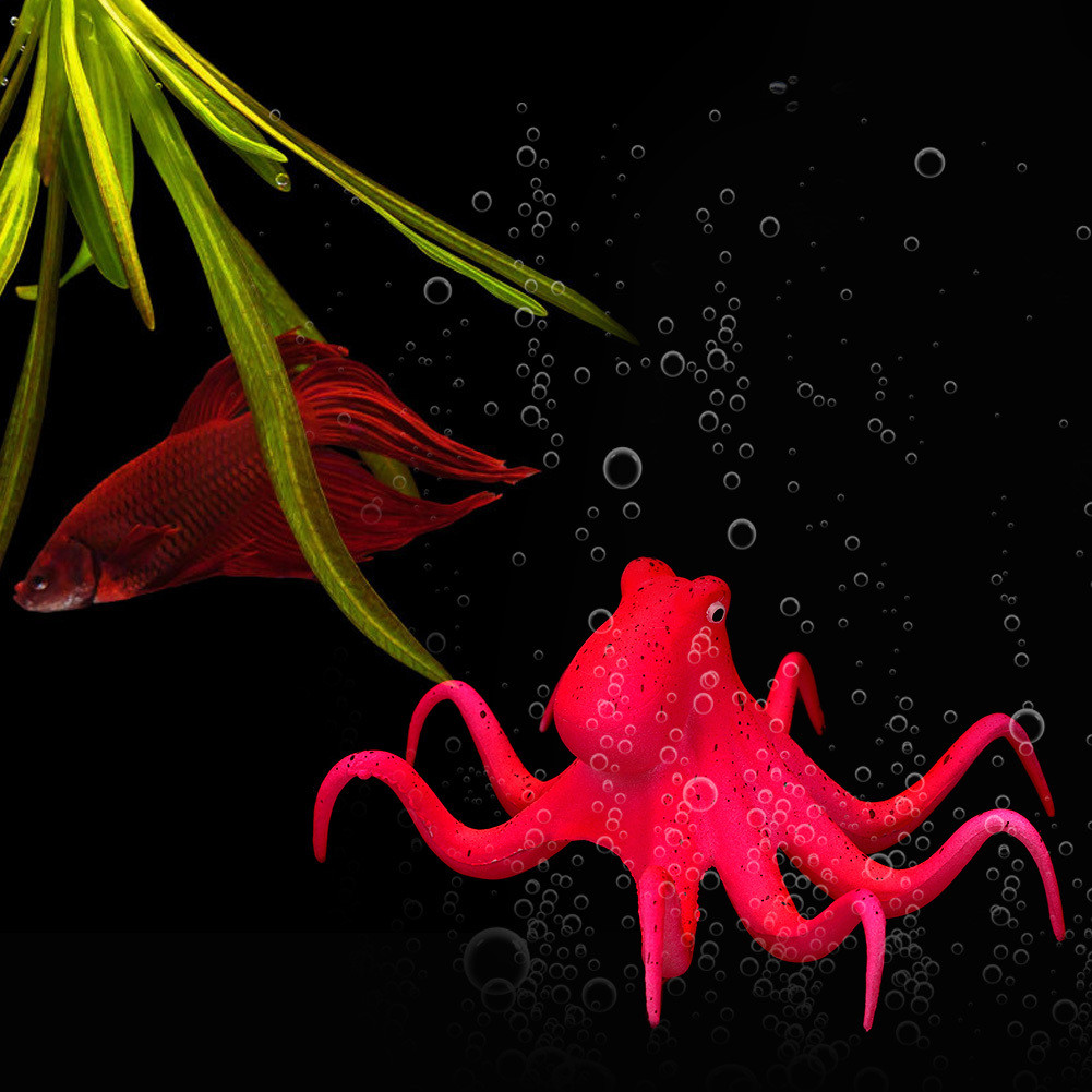 Cocosity Kunstmatige Octopus Decoratie voor Aquarium van Siliconen