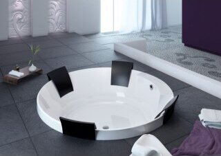 Hoesch Aviva Rundbadewanne Durchmesser 1800 mm weiß - 6620.010