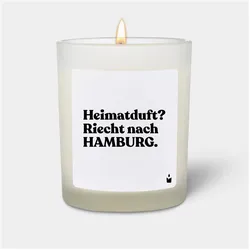 Chatty Candles, Duftkerzen, Duftkerze Weiss Flowery "Heimatduft? Riecht nach Hamburg."
