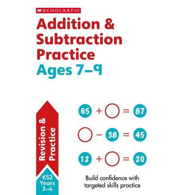 Addition & Subtraction Practice Ages 7-9, Taschenbuch von Paul Hollin, Scholastic, 978-0-7023-3628-7