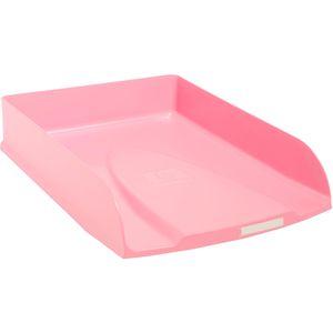 Exacompta Briefablage 11171D, AutentiK, A4+, Bonbonrosa, stapelbar, Recycling-Kunststoff