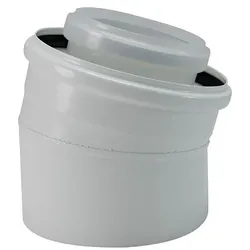 Buderus Luft-/Abgas-Bogen konzentrisch - Ø 80/125 mm - 15° - Farbe weiß - 7738112594