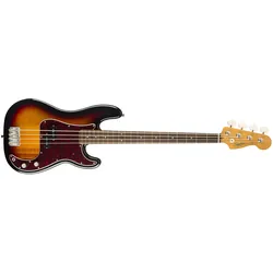 Fender Classic Vibe 60s Precision Bass 3-Color Sunburst (E-Bass, Griffbrett: Indischer Lorbeer, Hals: Ahorn, Korpus: Pappel), Gitarre, Braun