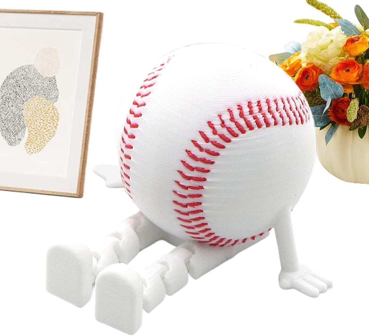Decoratief Bureaufiguur Honkbal Miniatuur 3D-geprint PLA-materiaal
