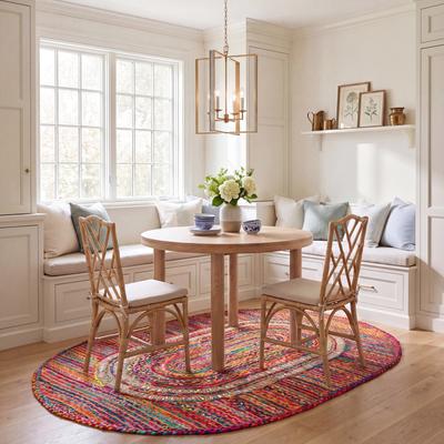 SAFAVIEH Handmade Braided Terezia Bohemian Cotton Rug