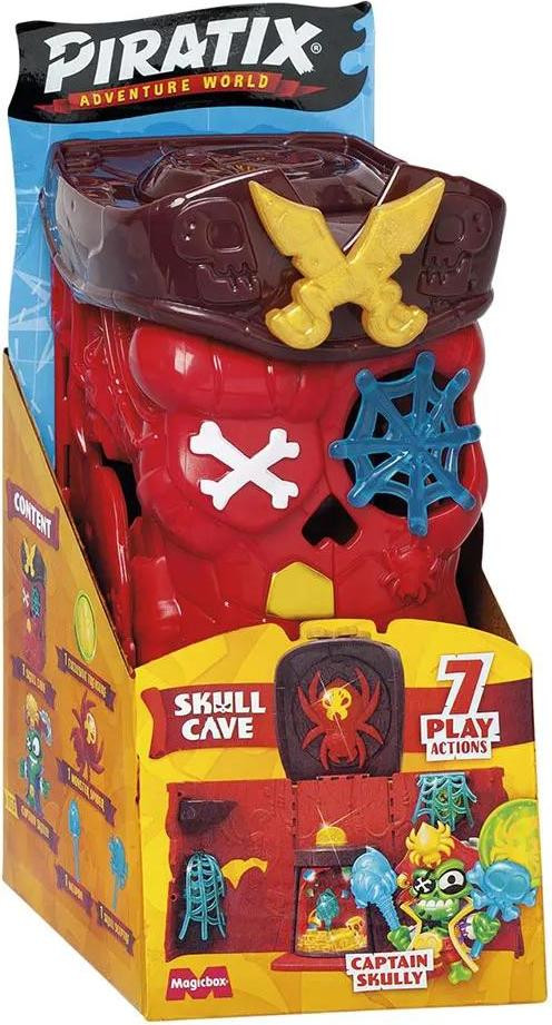 Magic Box Piratix Speelgoed Jaskinia van de Schedel Set met figuurtjes en accessoires