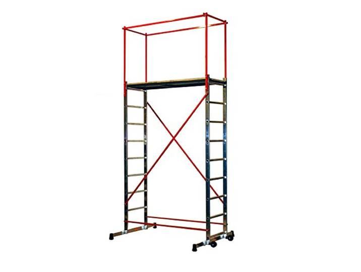Escalux Nimbus 250 V18091 Echafaudage en Alu roulant Hauteur de travail 4\,70 m