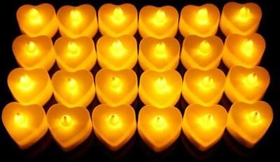 Uplift Treasures LED Flameless Flickering Tealight Candles For Home Decor style a 6 4pcs