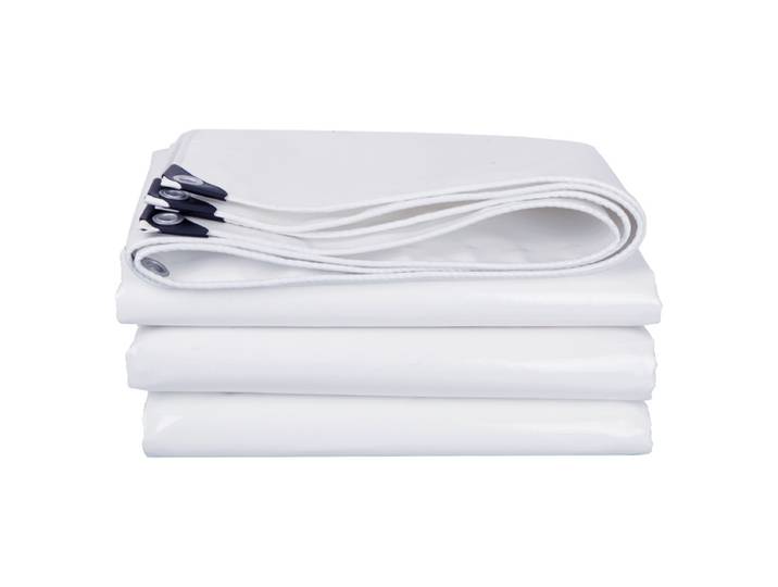 TarLII-Grille anti-pluie en PVC blanc, auvent imperméable, protection solaire extérieure pour camion, 0.45mm d'épaisseur