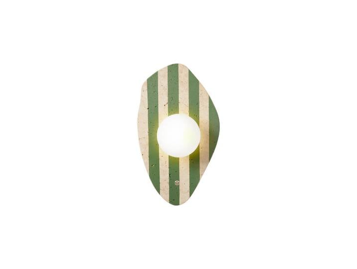 Applique murale en travertin Espe - Beige / Blanche / Verte