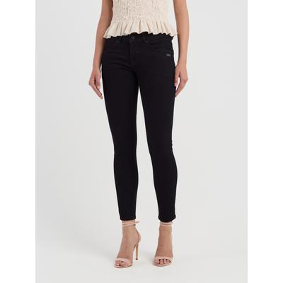 Skinny-fit-Jeans GANG "94FAITH CROPPED", Damen, Gr. 27, N-Gr, prewashed, Denim/Jeans, Obermaterial: 98% Baumwolle, 2% Elasthan, skinny fit knöchelfrei, Jeans, mit verkürzter Beinlänge