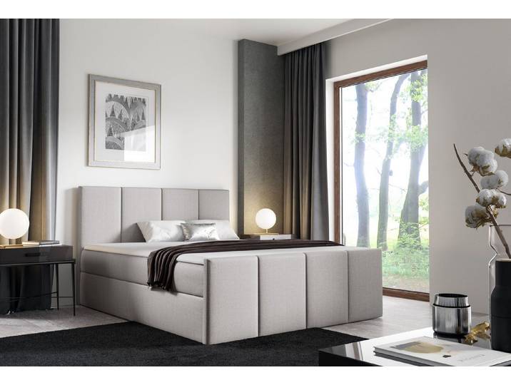 MF Design Boxspringbett Boxspringbett LARS mit Bettkasten und Federautomatik, Vorhanden