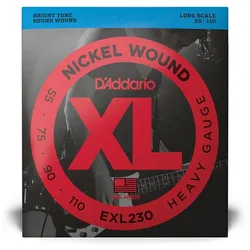 D’Addario EXL230 - XL Bass Nickel Wound, Long Scale 55-110 - Saiten E-Bass