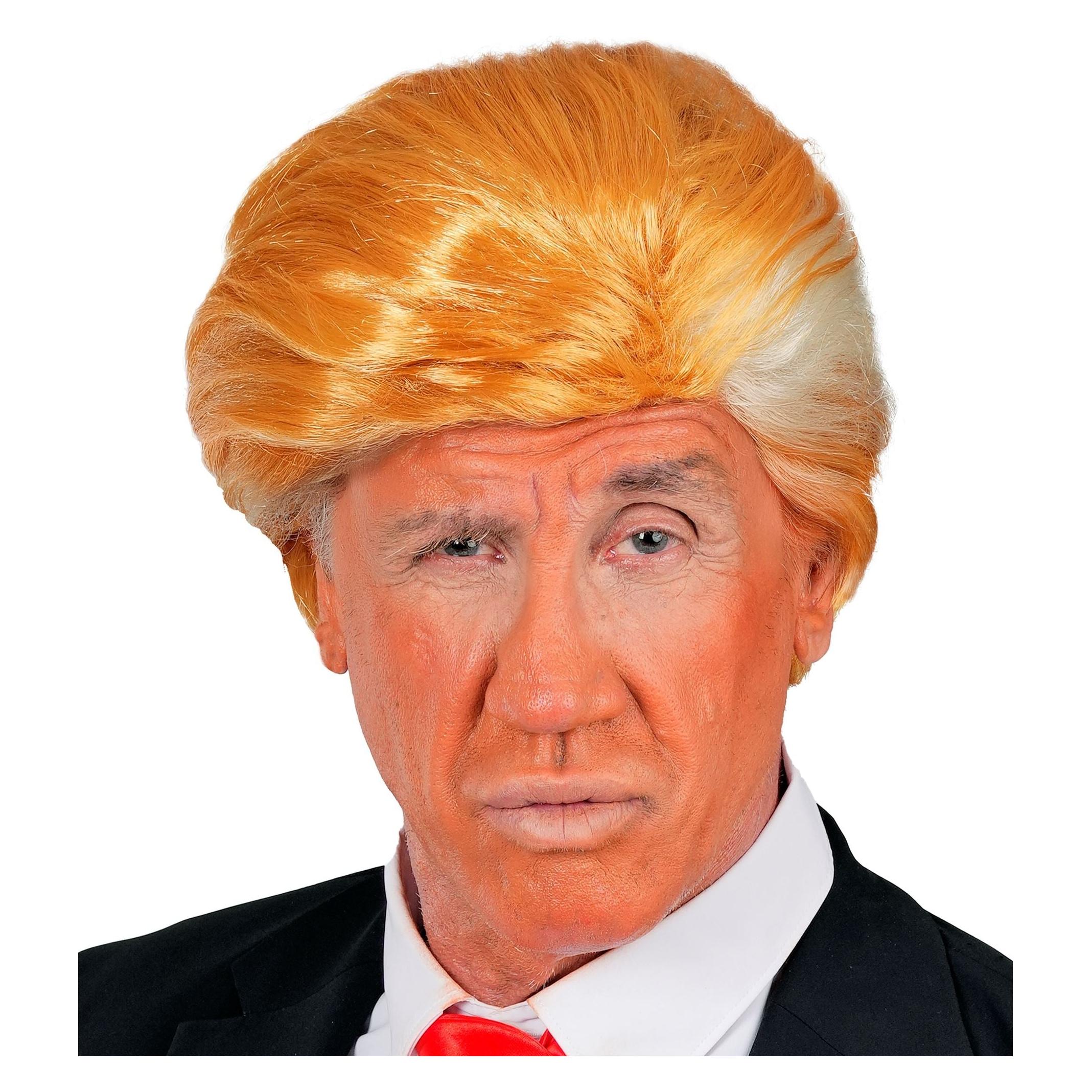 Widmann Elegante Mr. President Perücke für Fasnacht und Karneval in stilvoller Box (72034330)