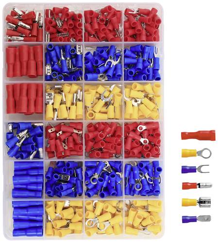 TRU COMPONENTS TC-12888380 Quetschverbinder-Sortiment 0.5mm² 2.5mm² 500St.