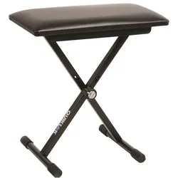 Quik Lok QUIK-LOK BX9 Musikerbank Schwarz Gepolsterter Sitz, Tasteninstrument Zubehör, Schwarz