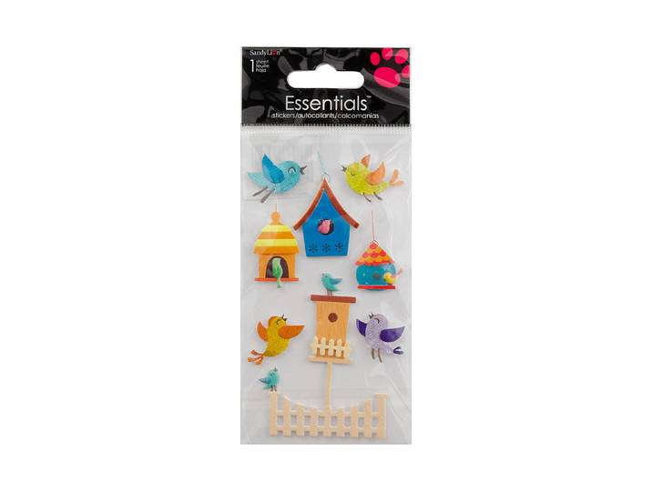 Paper Style Handmade Sticker Birds