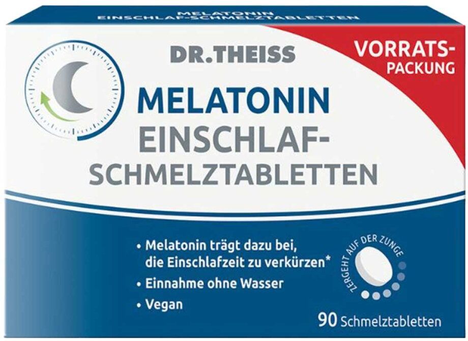 Dr.Theiss Melatonin Einschlaf-Schmelztabletten 90stk