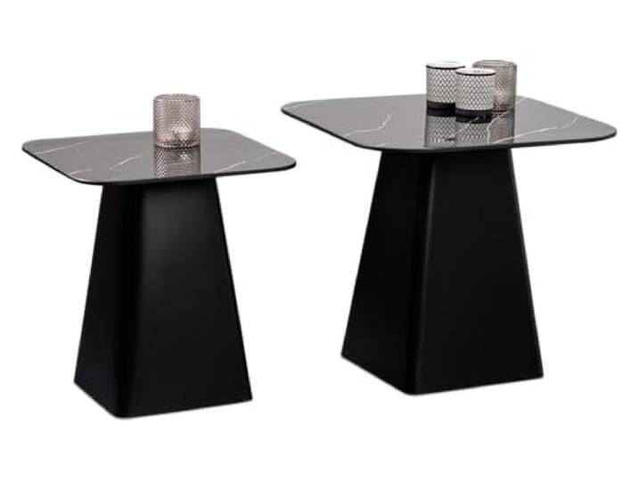M2 Kollektion Lissi - Moderner 2-Satztisch 50x46x50cm / 40x42x40cm