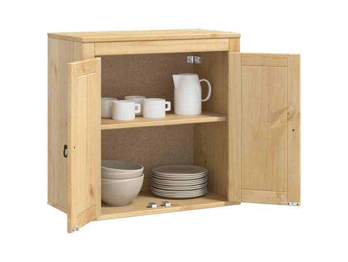 vidaXL Schrank SKI Honigbraun 60 x 32 x 60 cm Massives Kiefernholz