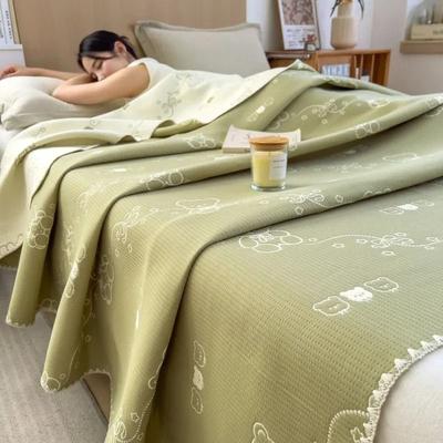 Uplift Picks 3 Layer Cotton Gauze Blanket Lightweight Pure Cotton Throw olive Sage 200x230cm 1 Pc