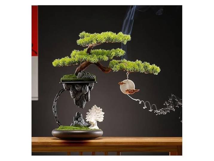 CHICKEN Künstliche Dekopflanzen Kreative Ornamente im chinesischen Stil, künstliche Baumlandschaft, Wohnzimmer, Veranda, Schrank, Hotel, Desktop-Dekoration Künstliche Zimmerpflanzen(C)