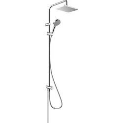 hansgrohe Vernis Shape Duschsystem 230 1 Strahlart Reno wassersparend, 26289000, Farbe: Chrom
