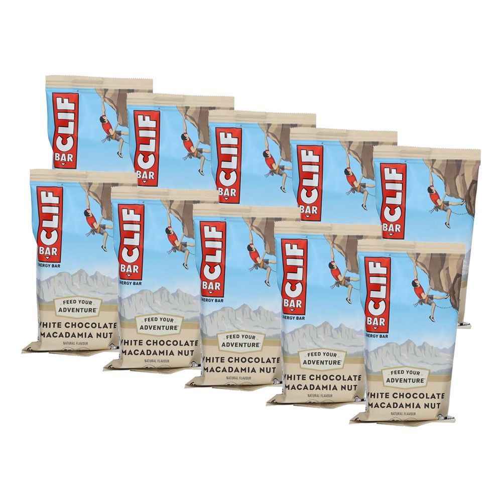 Clif Bar Energieriegel - White Chocolate Macadamia, 68g 10er-Pack 10x68 g Riegel