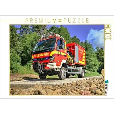 CALVENDO Puzzle WLF / Mitsubishi Fuso Canter 6C18 / Feuerwehr Meiningen | 1000 Teile Lege-Größe 64x48cm Foto-Puzzle für glückliche Stunden