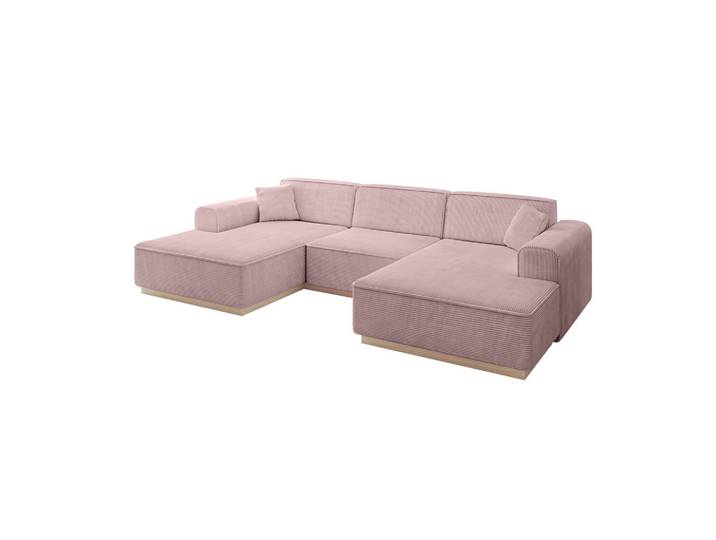 WOHNLANDSCHAFT IREA-U1 - 301x165x80 cm Rosa