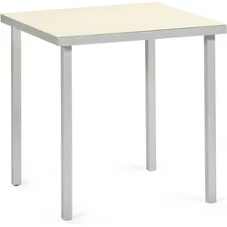 Gartentisch Alu 85 x 85 cm, elfenbein