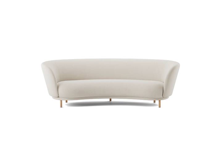 Massproductions Dandy 3-Sitzer Sofa Natural oak-Linara 05 Porridge