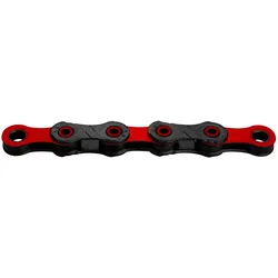 KMC DLC12 Fahrradkette 12-fach, 126 Glieder, schwarz/Rot