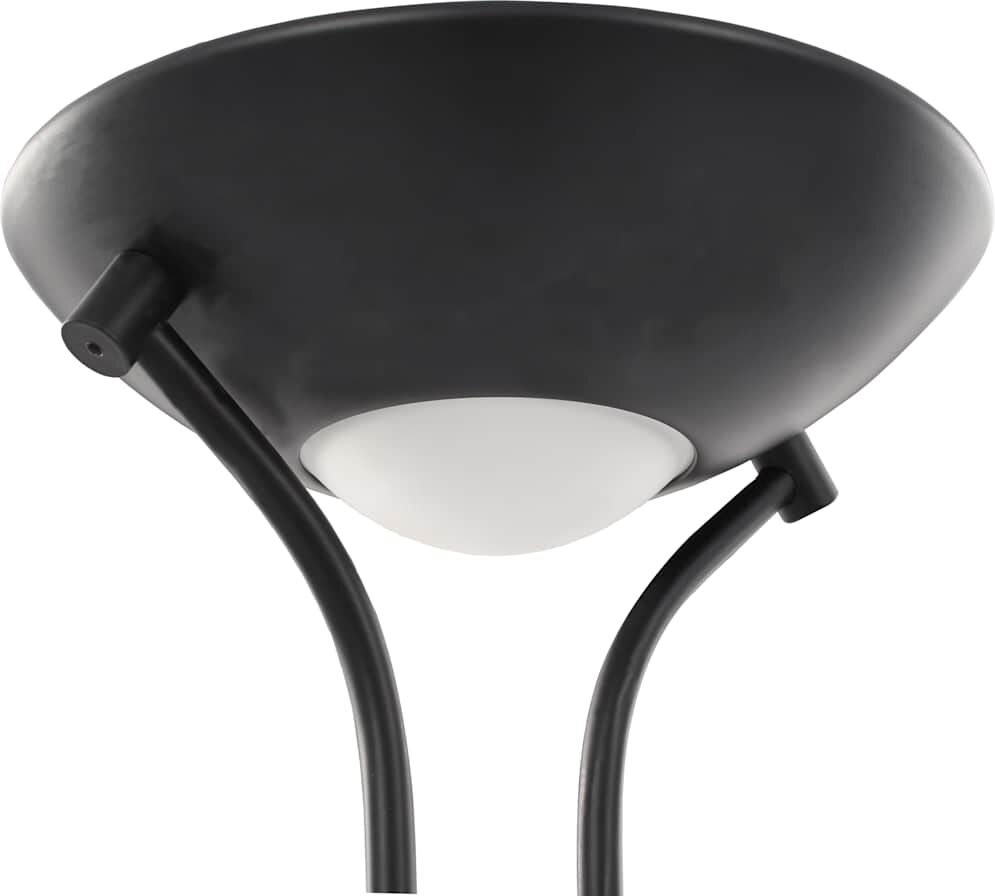 vidaXL Lámpara LED de pie regulable 23 W Negro