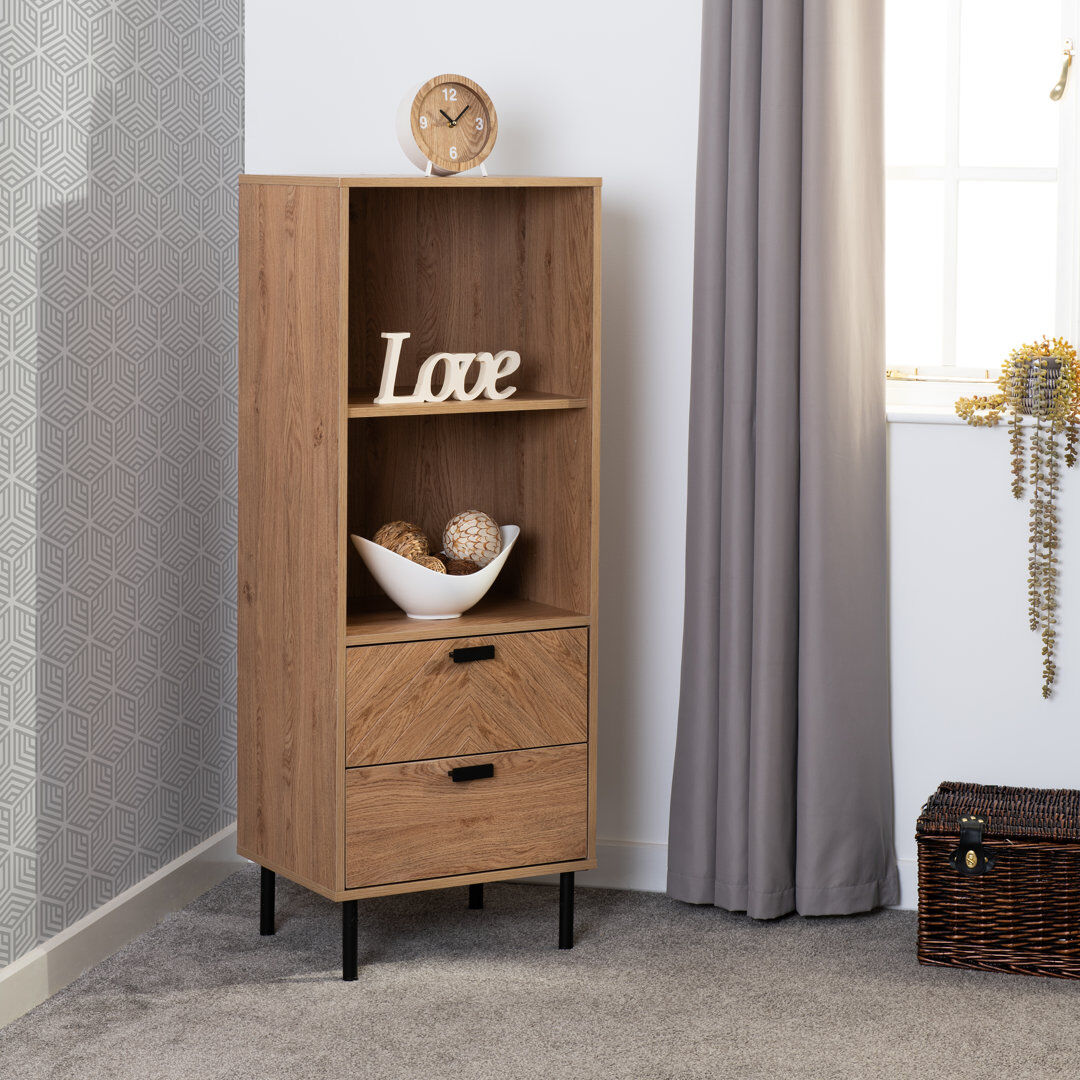 17 Stories Nicko Metal 0 - Door Standard Accent Cabinet Black