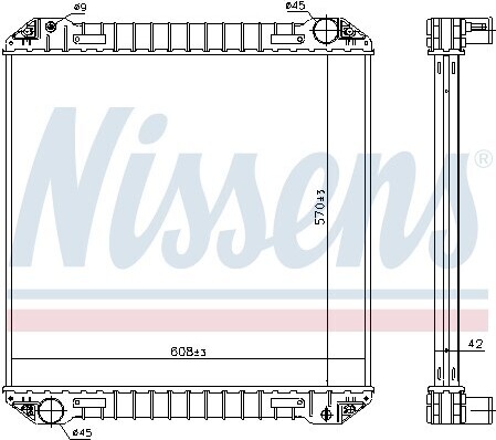 Kühler, Motorkühlung NISSENS 623440