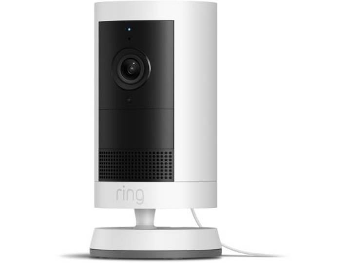 Ring - Caméra De Surveillance Cam Plus - Plug-In - Blanche