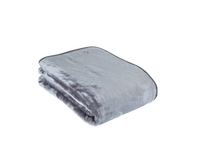 Wohndecke ESKIMO Cashmina Silber 72 , silber (silberfarben), B:50cm L:72cm, Polyester, Wohndecken, Wohndecke